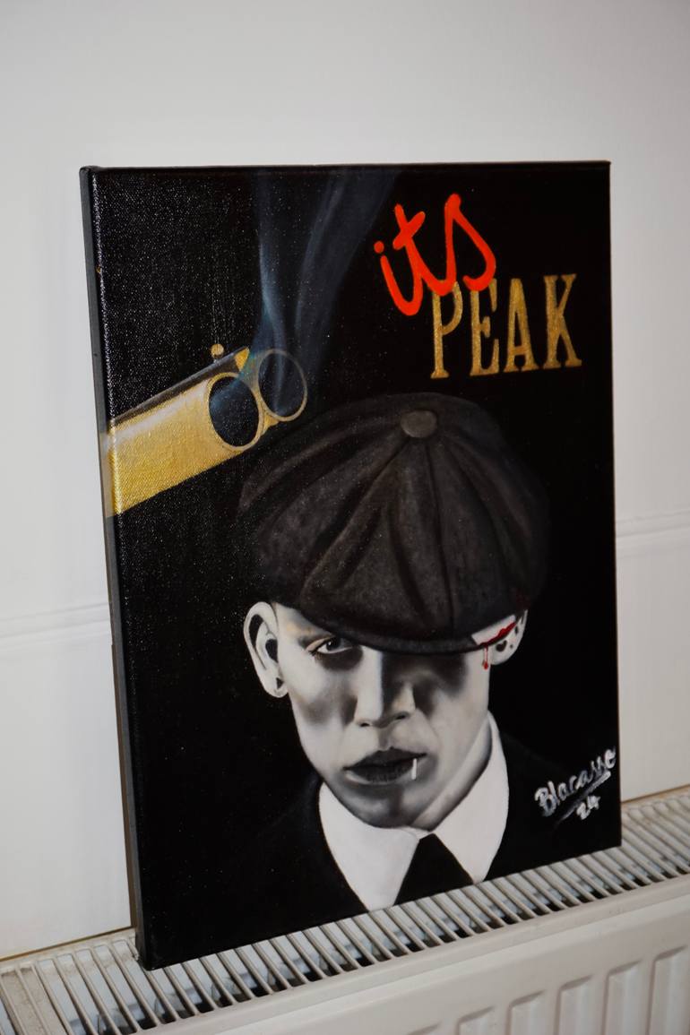 Original Abstract Men Painting by Blacasso  Art