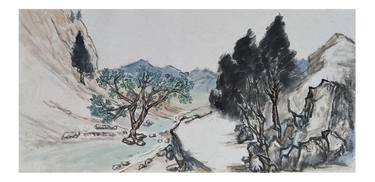 Original Classicism Nature Paintings by Chou Tong