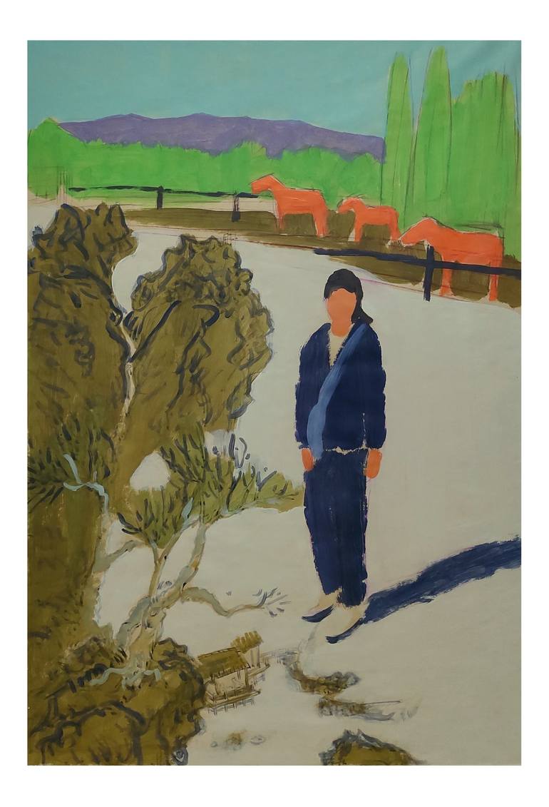 Print of Contemporary Rural Life Paintings by Chou Tong