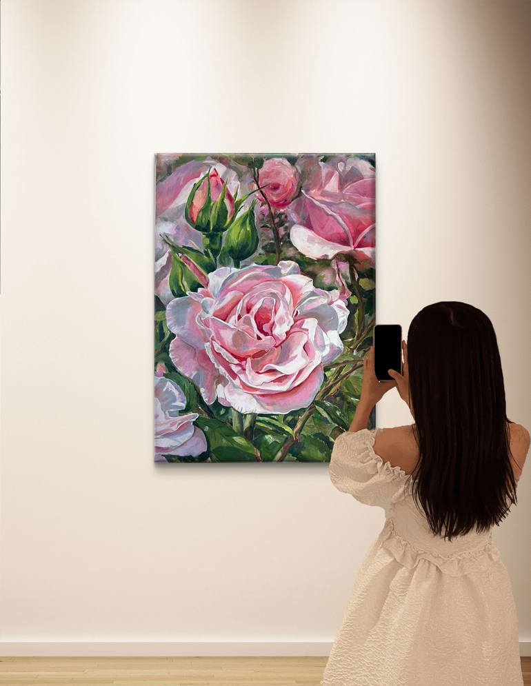 Original Realism Floral Painting by Nataliia Martseniuk