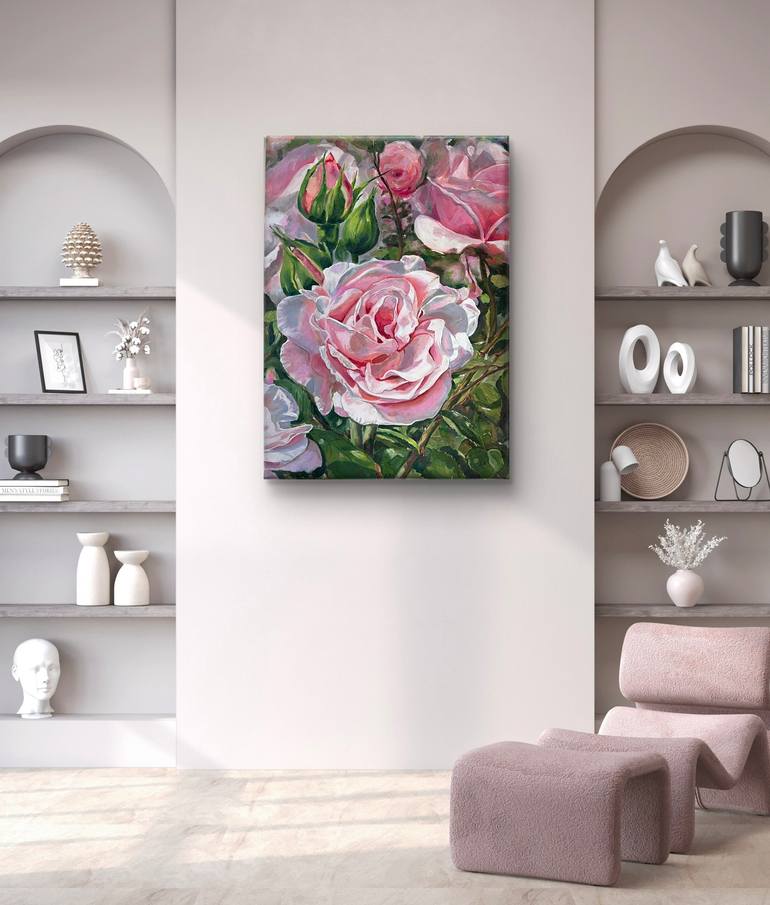 Original Realism Floral Painting by Nataliia Martseniuk