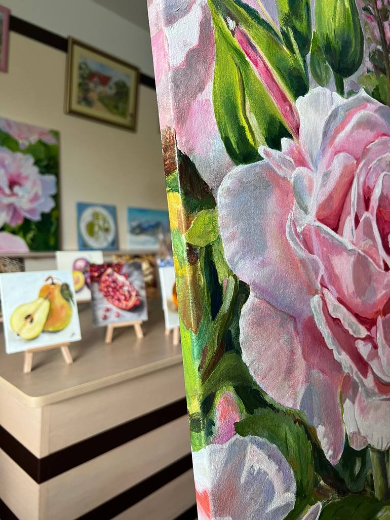 Original Realism Floral Painting by Nataliia Martseniuk