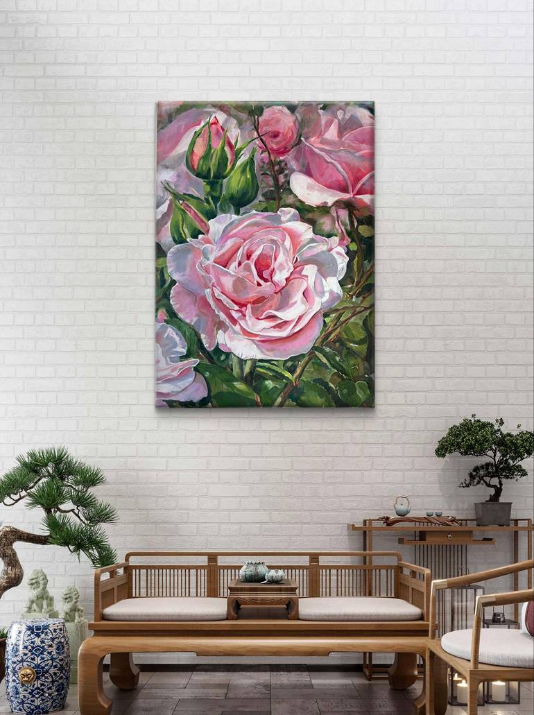 Original Realism Floral Painting by Nataliia Martseniuk