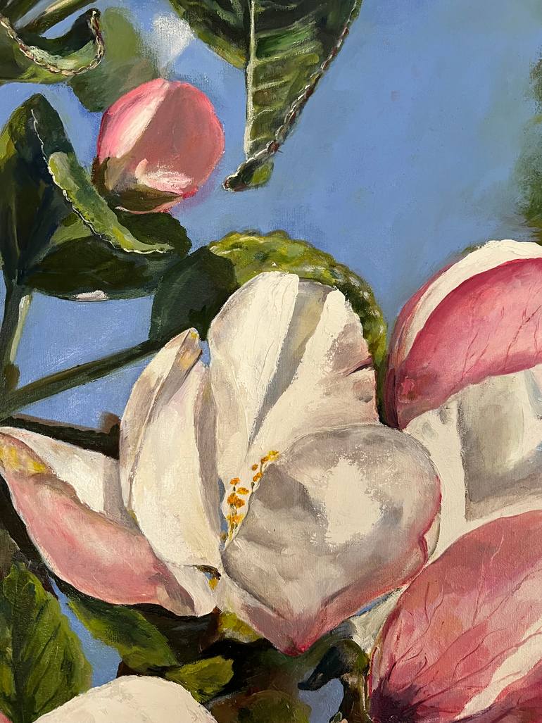 Original Photorealism Floral Painting by Nataliia Martseniuk