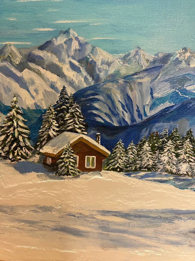 Original Expressionism Landscape Painting by Nataliia Martseniuk