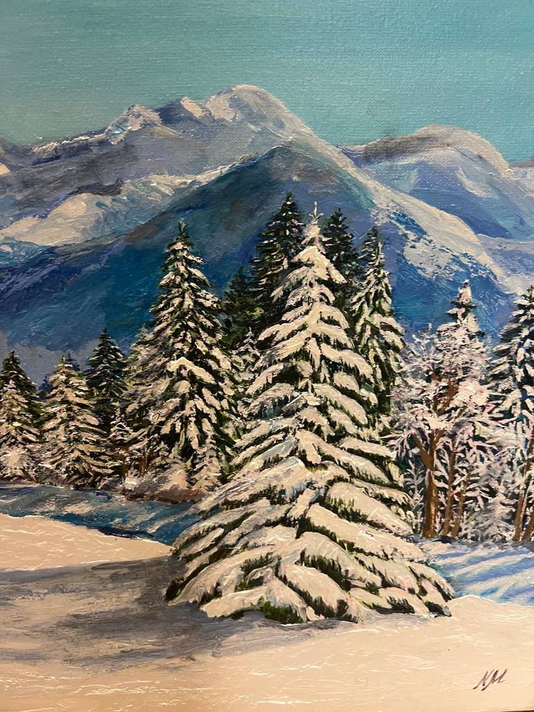 Original Expressionism Landscape Painting by Nataliia Martseniuk
