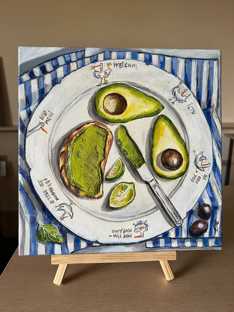 Original Realism Food & Drink Painting by Nataliia Martseniuk