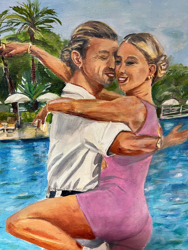 Original Photorealism Family Painting by Nataliia Martseniuk