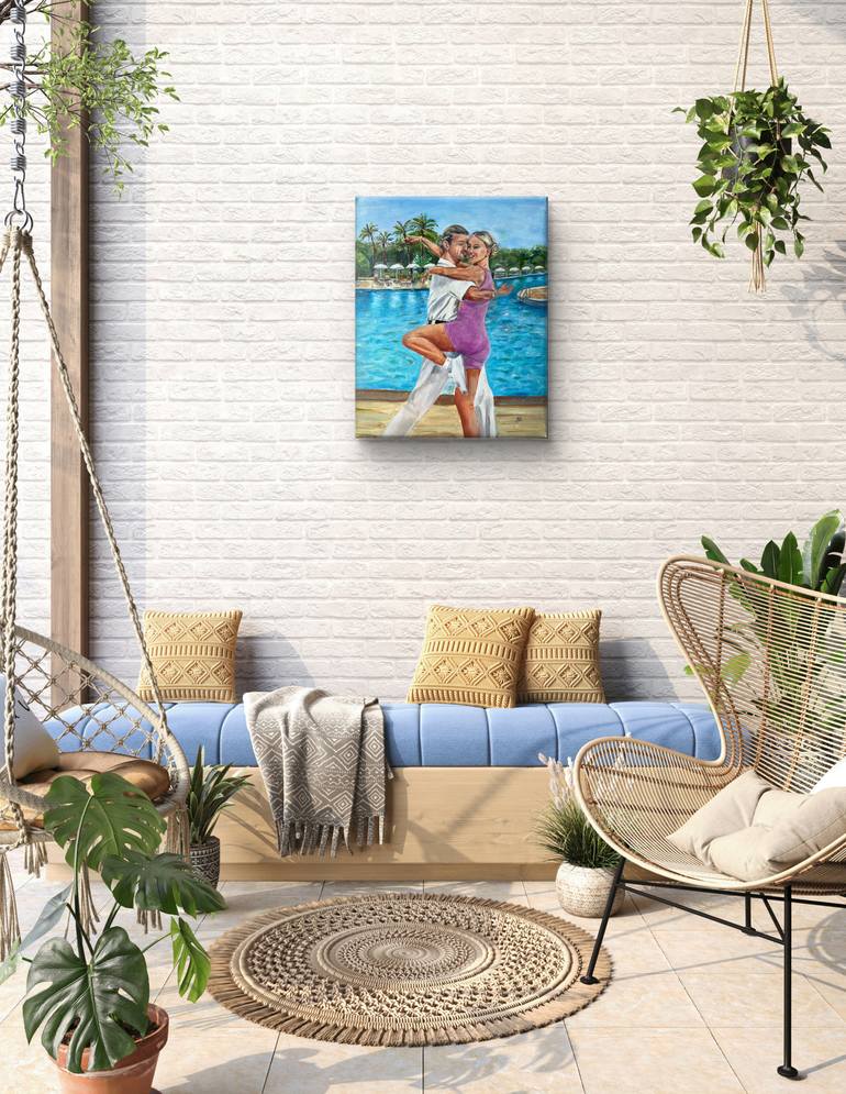 Original Photorealism Family Painting by Nataliia Martseniuk