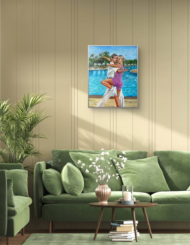 Original Photorealism Family Painting by Nataliia Martseniuk