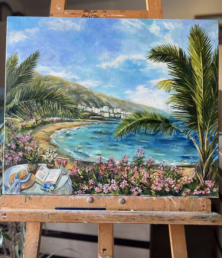 Original Impressionism Landscape Painting by Nataliia Martseniuk