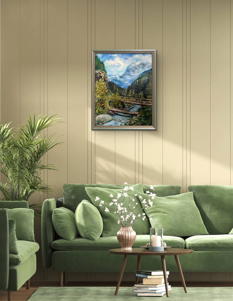 Original Impressionism Landscape Painting by Nataliia Martseniuk