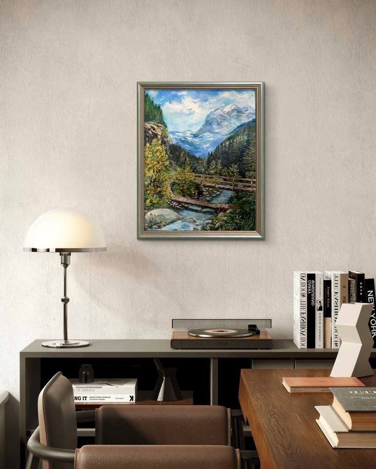 Original Impressionism Landscape Painting by Nataliia Martseniuk