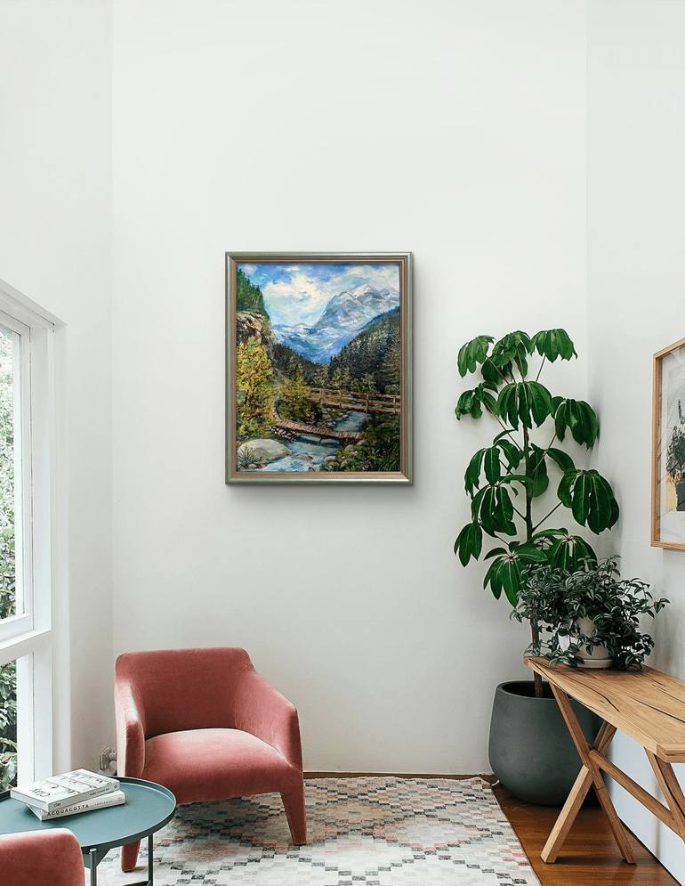 Original Impressionism Landscape Painting by Nataliia Martseniuk