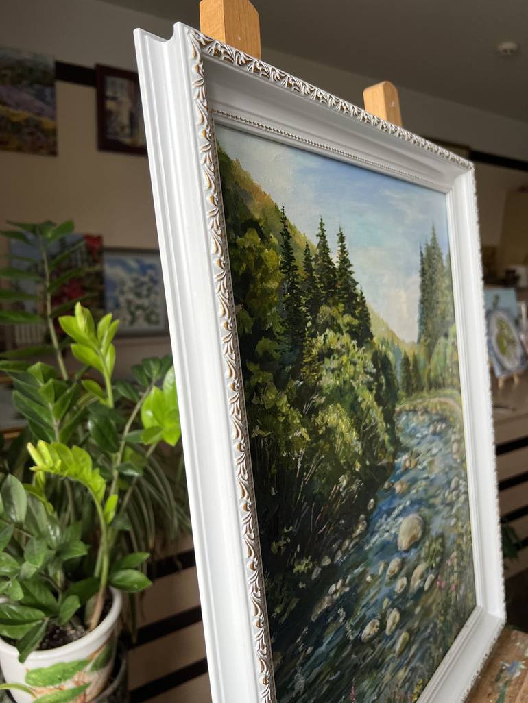 Original Impressionism Landscape Painting by Nataliia Martseniuk