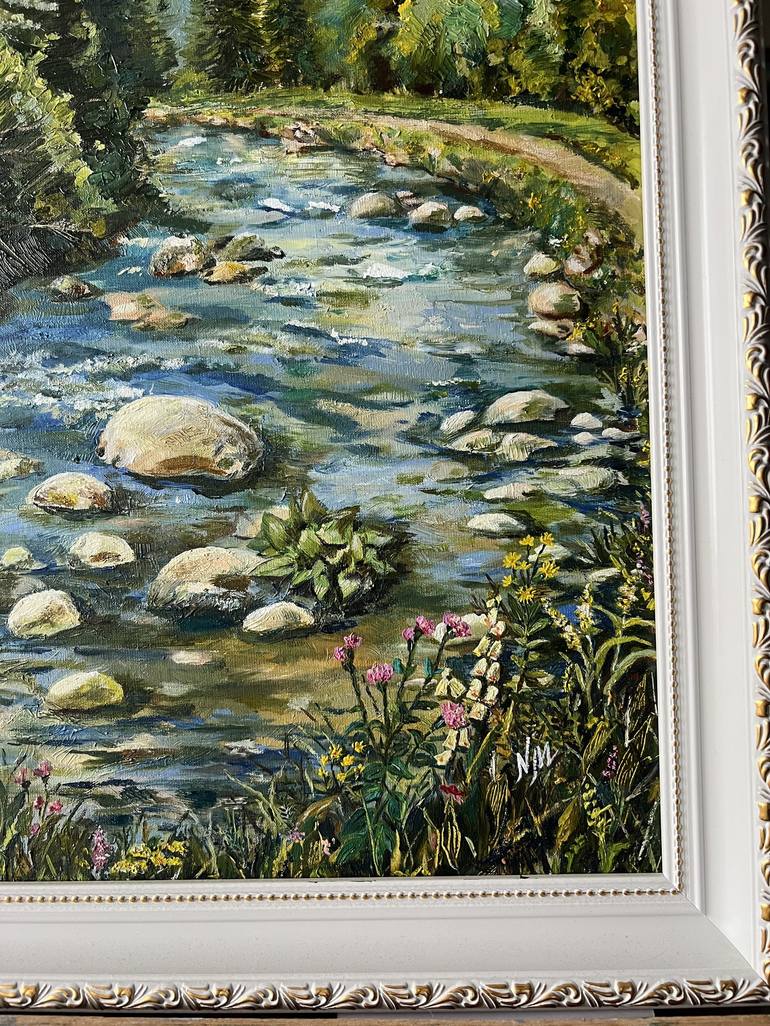 Original Impressionism Landscape Painting by Nataliia Martseniuk