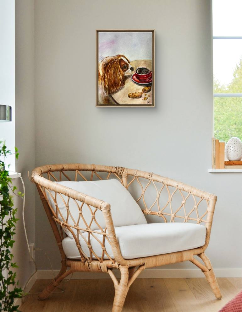 Original Impressionism Dogs Painting by Nataliia Martseniuk