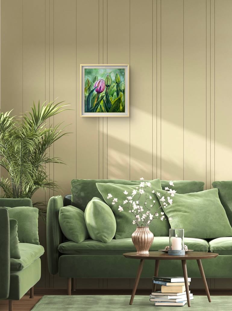 Original Realism Floral Painting by Nataliia Martseniuk