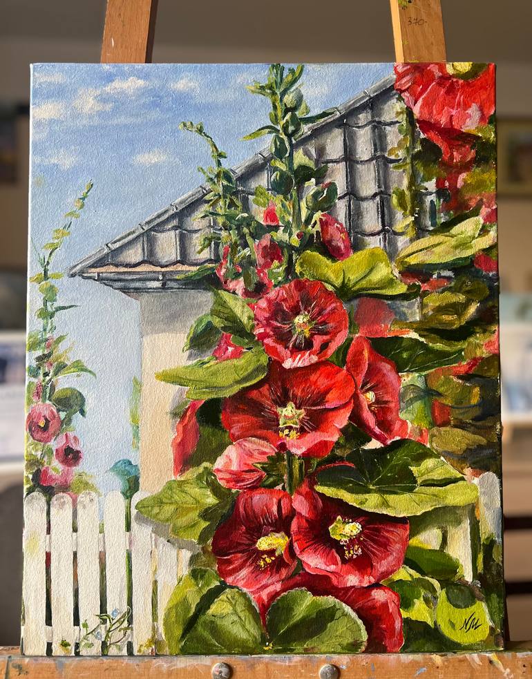 Original Impressionism Floral Painting by Nataliia Martseniuk