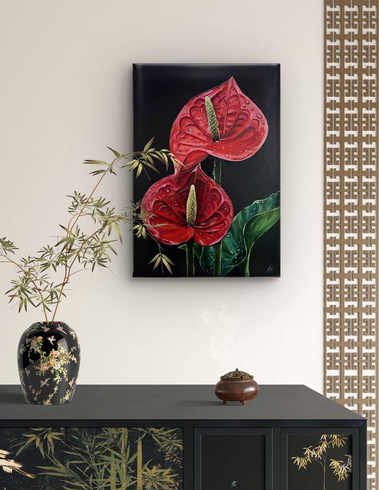 Original Photorealism Botanic Painting by Nataliia Martseniuk