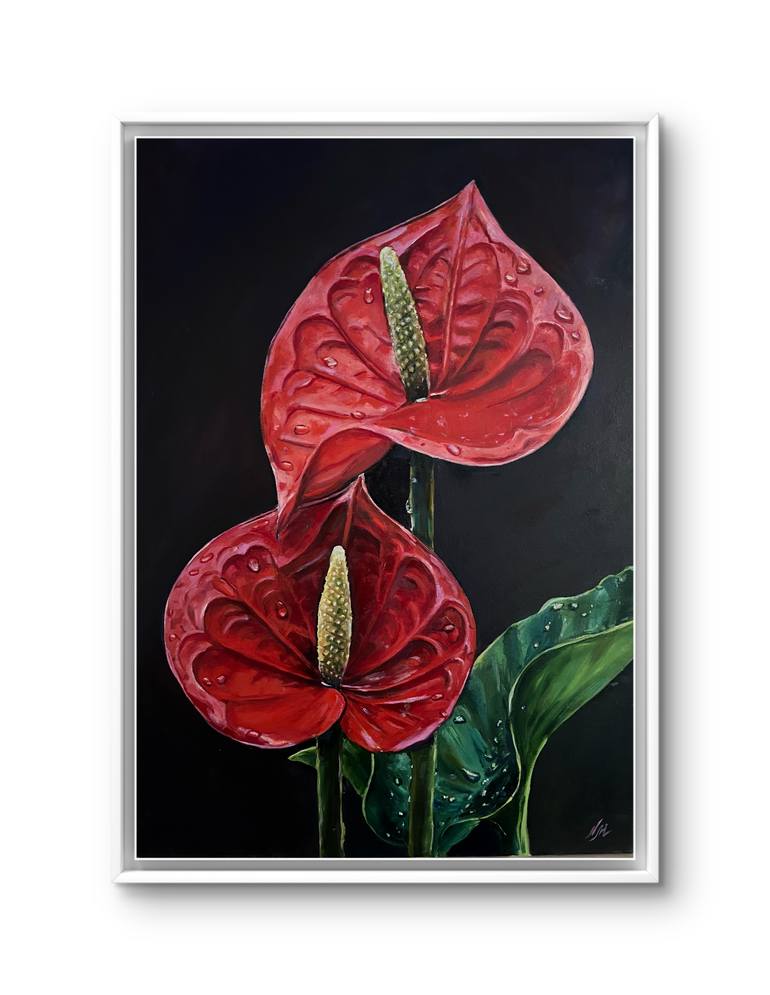 Original Photorealism Botanic Painting by Nataliia Martseniuk