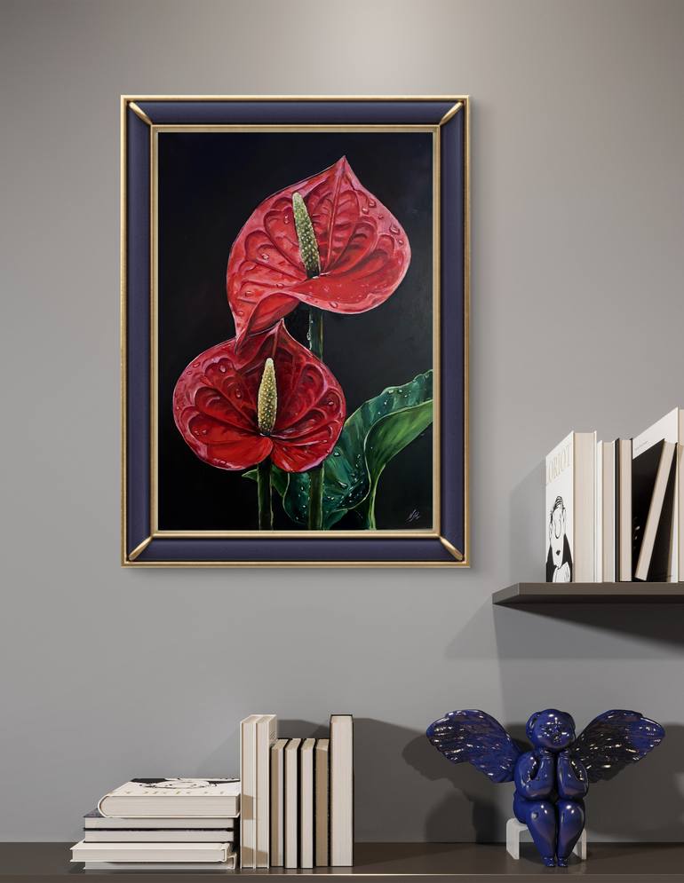 Original Photorealism Botanic Painting by Nataliia Martseniuk