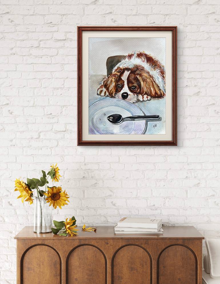 Original Impressionism Animal Painting by Nataliia Martseniuk