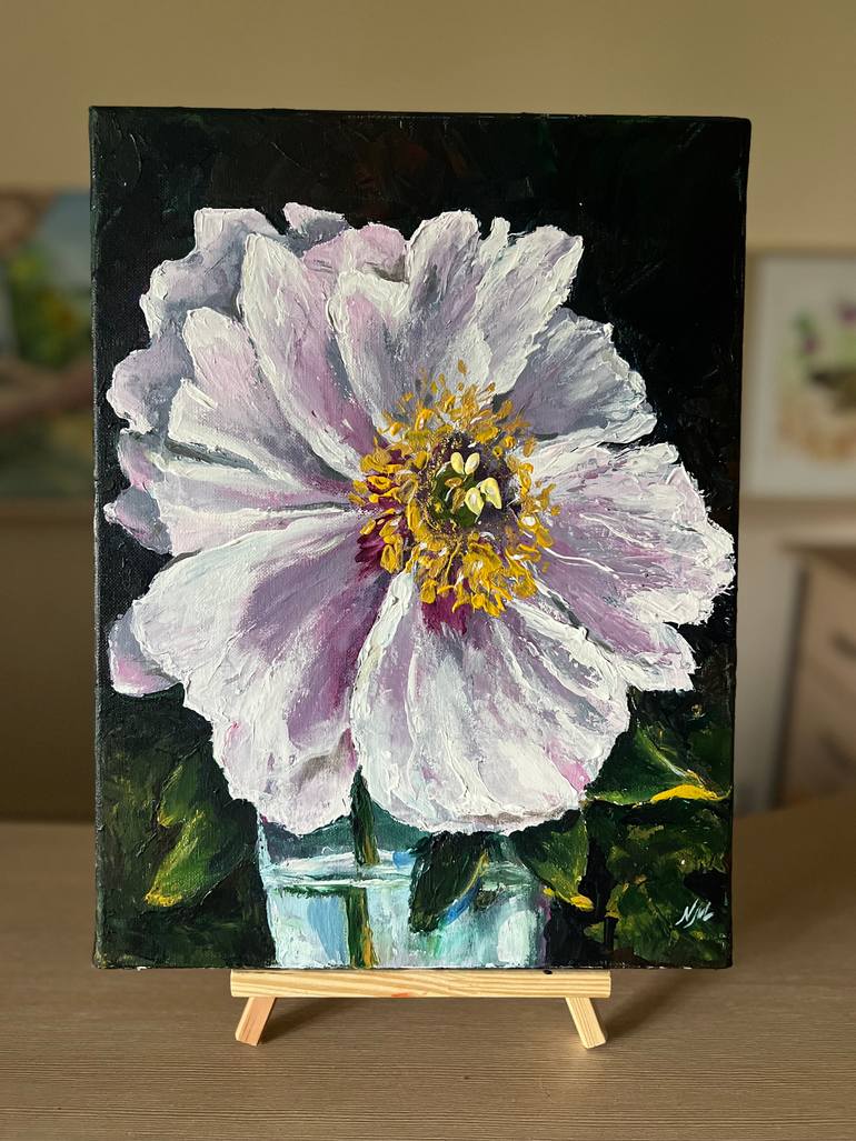 Original Impressionism Floral Painting by Nataliia Martseniuk