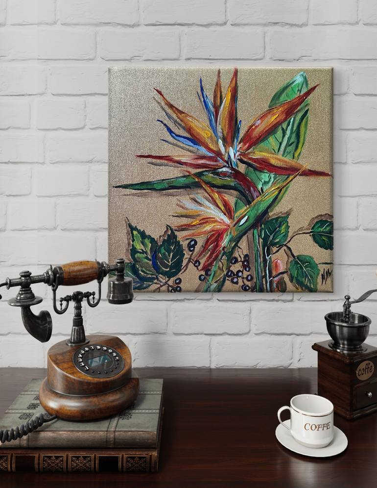 Original Impressionism Floral Painting by Nataliia Martseniuk