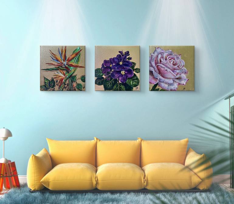 Original Impressionism Floral Painting by Nataliia Martseniuk