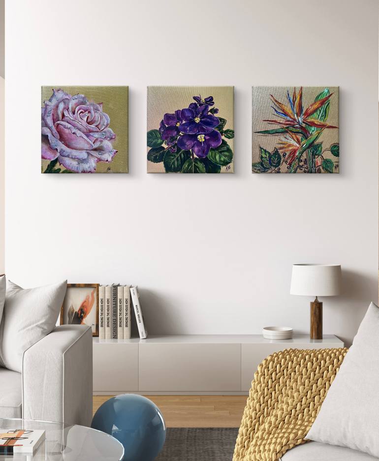 Original Impressionism Floral Painting by Nataliia Martseniuk