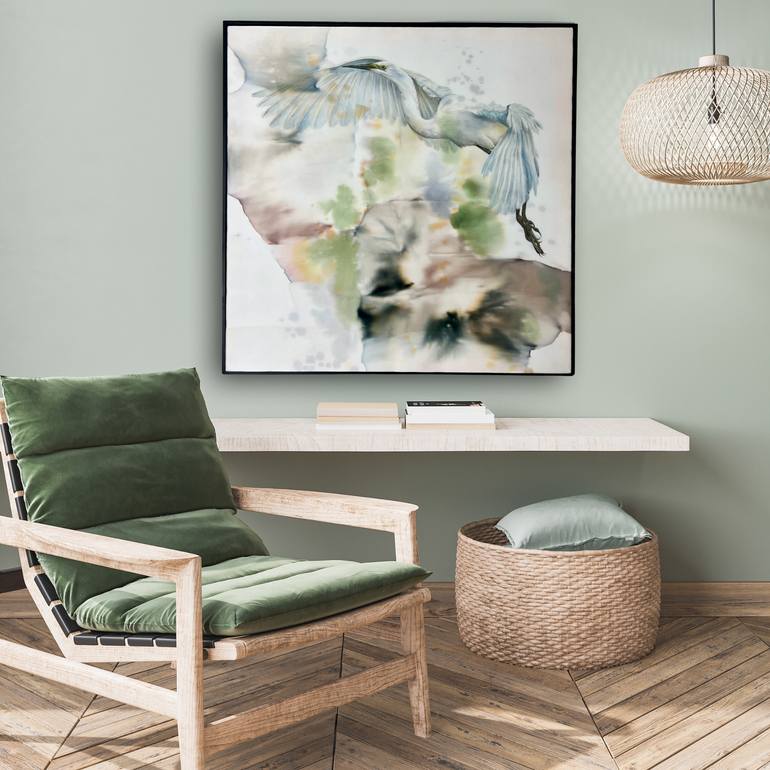 Original Abstract Expressionism Nature Painting by Laura Fox-Wallis