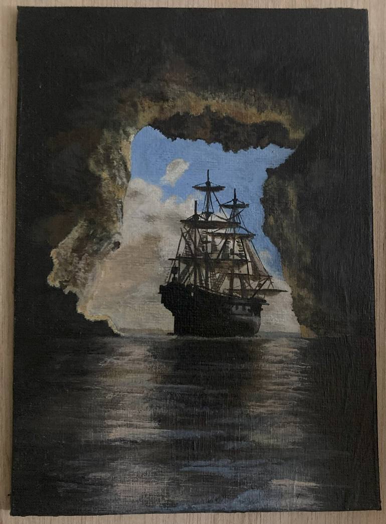 Original Realism Boat Paintings by Kruthika Suresh