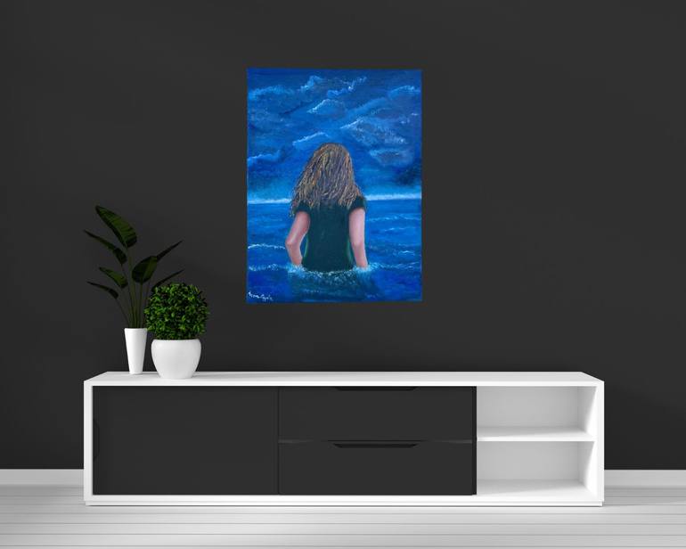 Original Impressionism Women Painting by Anna Coppola