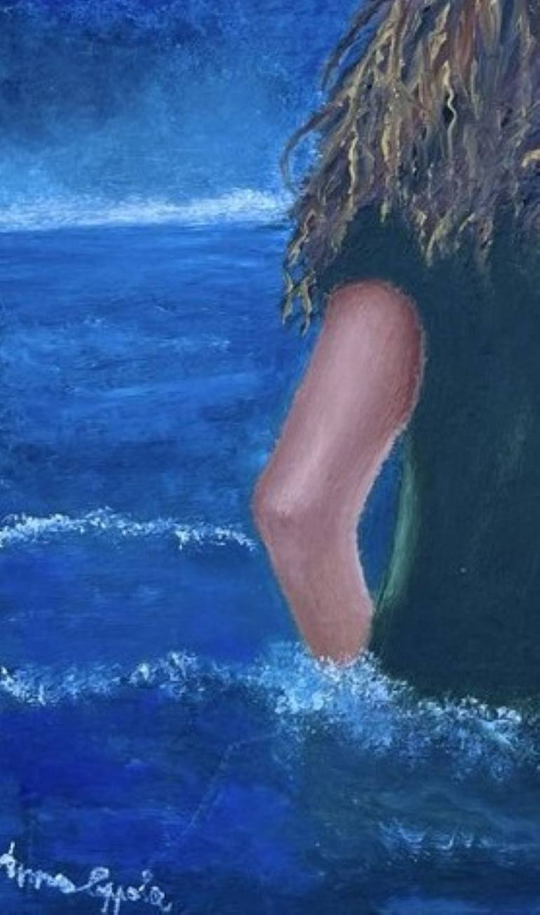 Original Impressionism Women Painting by Anna Coppola
