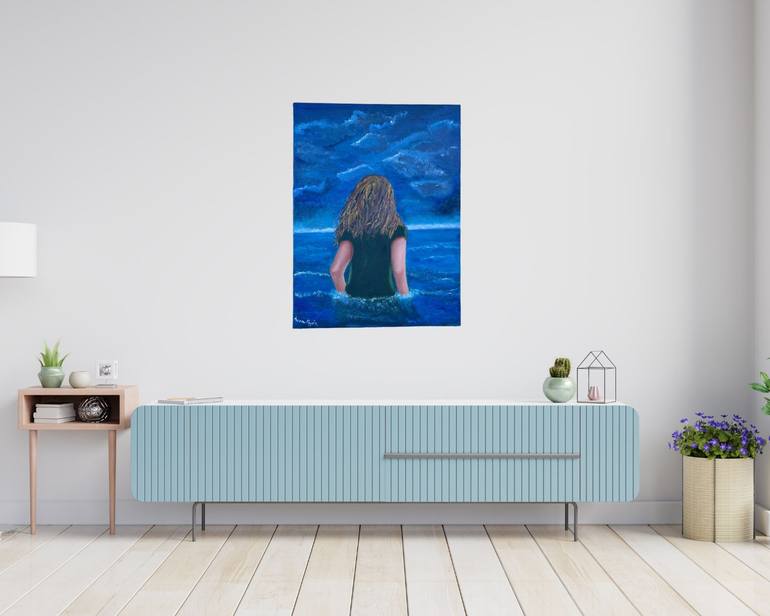 Original Impressionism Women Painting by Anna Coppola