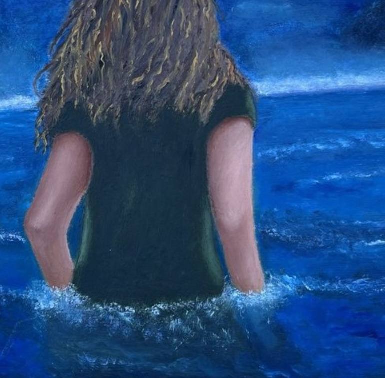 Original Impressionism Women Painting by Anna Coppola