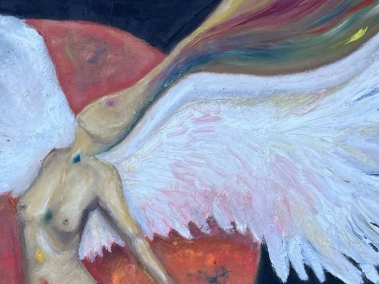 Original Symbolism Abstract Painting by Anna Coppola