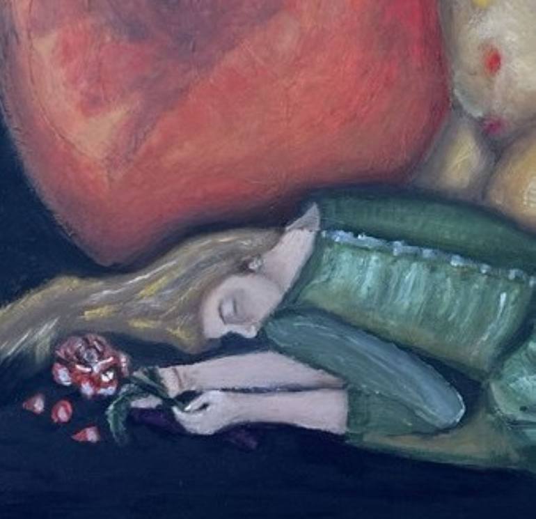 Original Symbolism Abstract Painting by Anna Coppola