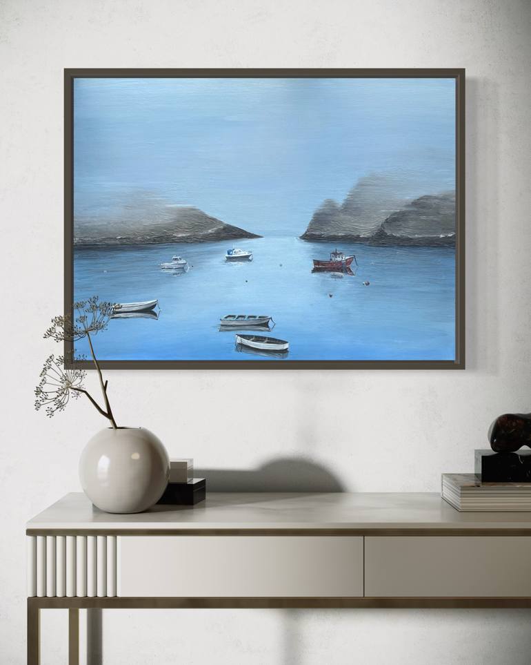 Original Realism Seascape Painting by Anna Slk