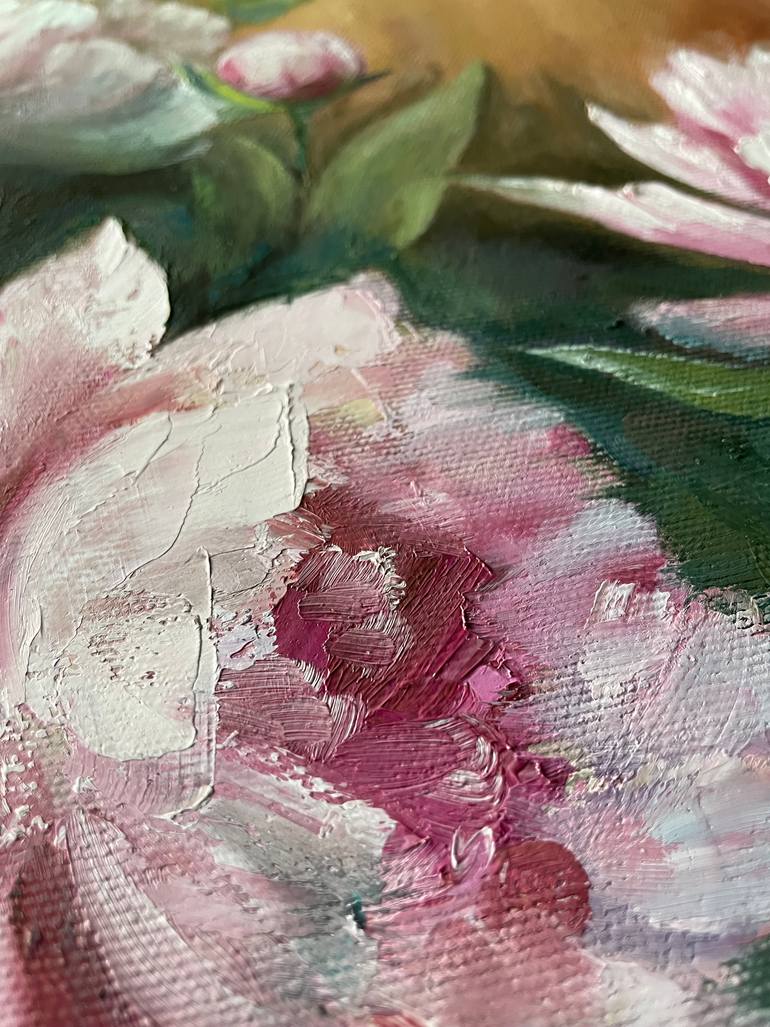 Original Impressionism Floral Painting by Daria Kovalova