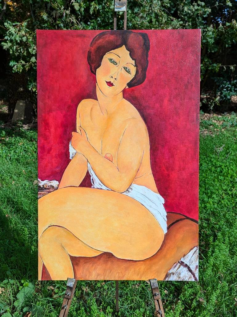 Original Fauvism Nude Paintings by Louis Dallard