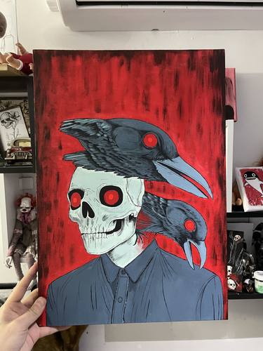 Original Surrealism Fantasy Painting by Michael Jones