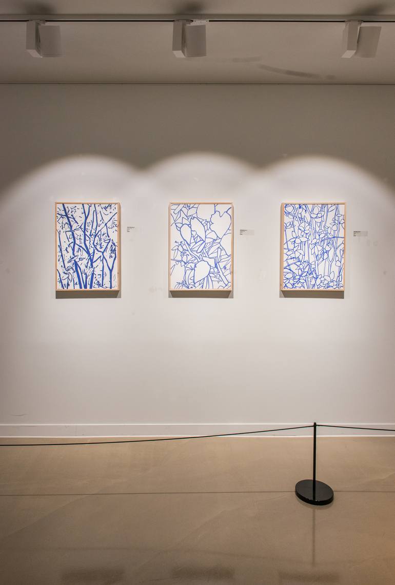 Original Abstract Nature Printmaking by Jiseon Han