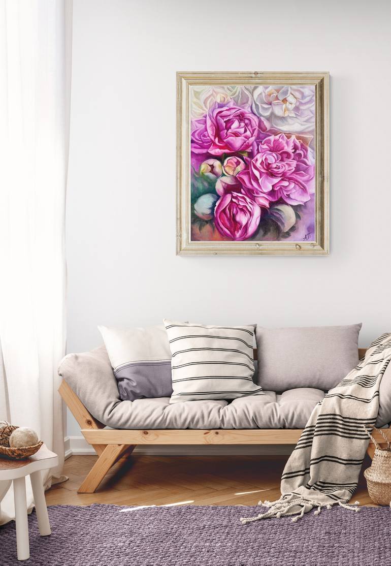 Original Classicism Floral Painting by Ariadna Tunyk