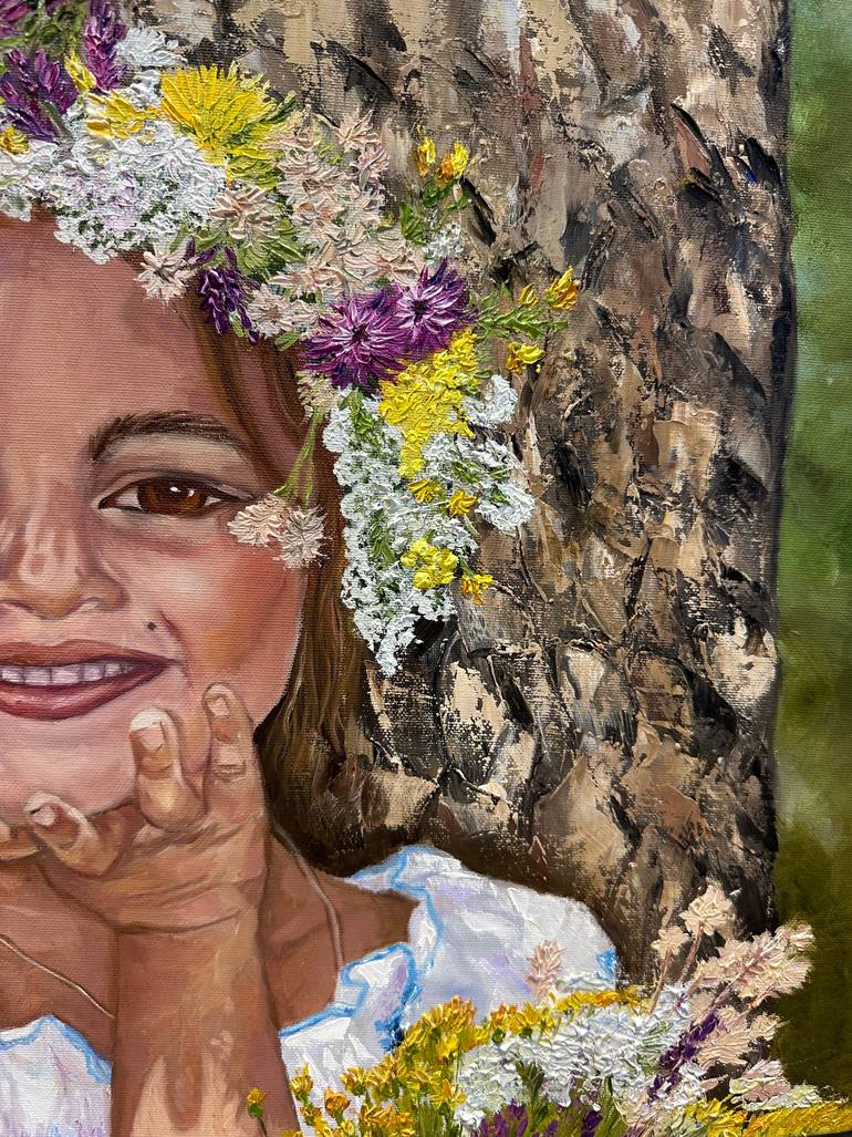 Original Classicism Children Painting by Ariadna Tunyk