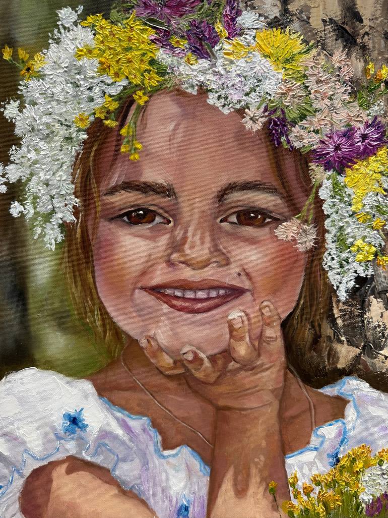 Original Classicism Children Painting by Ariadna Tunyk