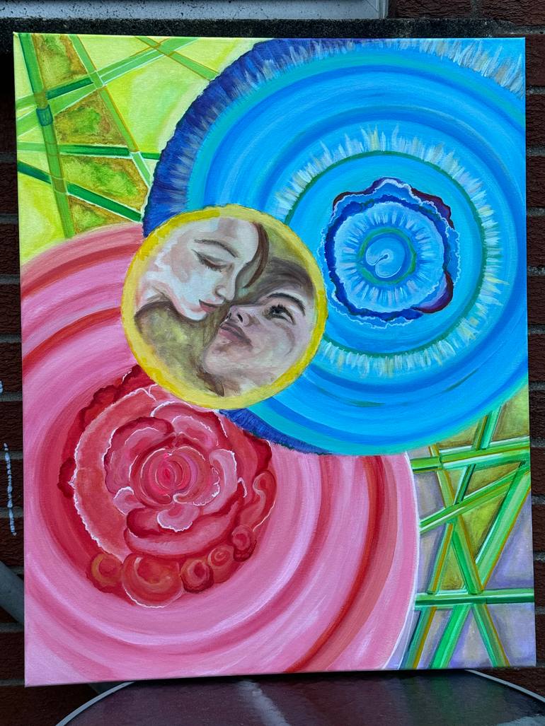 Original Abstract Expressionism Erotic Painting by Olena Stadnikova