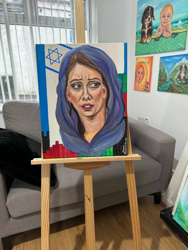 Original Portraiture Politics Painting by Olena Stadnikova
