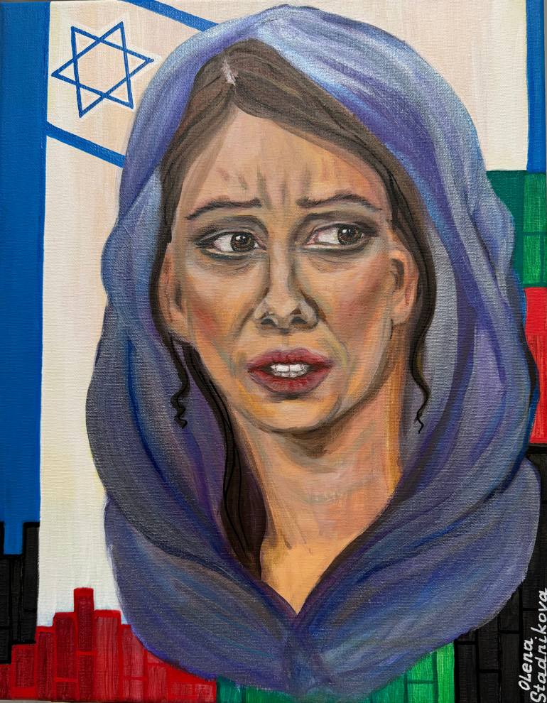 Original Portraiture Politics Painting by Olena Stadnikova